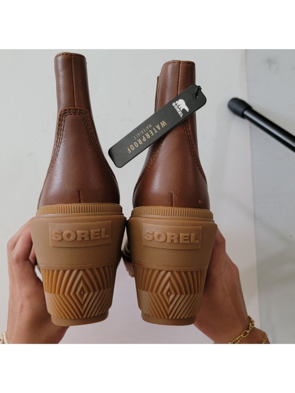 NEW Sorel Ona Ave Zip Wedge Boots Leather Gorpcore Outdoors City Womens 9.5 - Picture 7 of 10